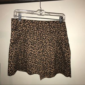 Animal print shorts